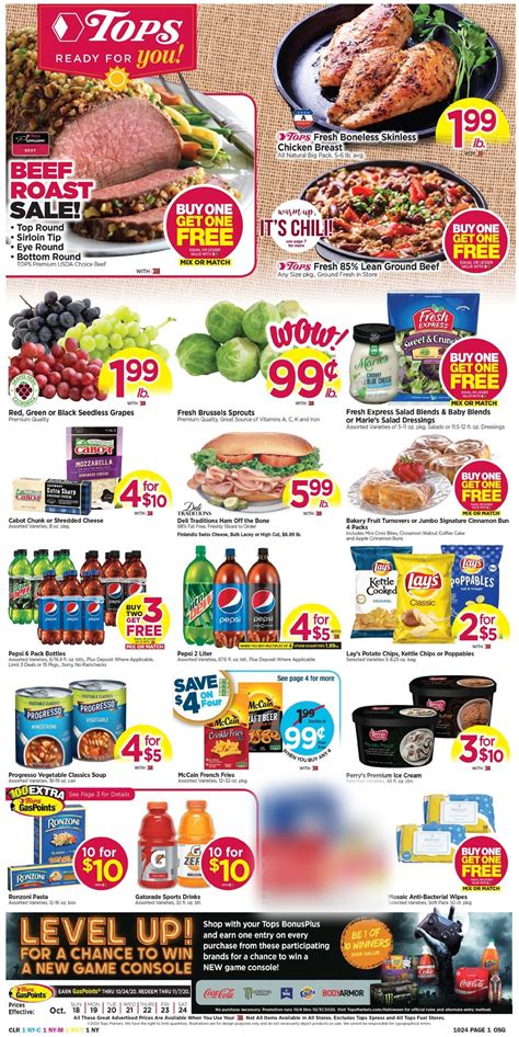 Tops friendly markets ad - Location: 360 W. Pulteney St. Riverside NY 14830 Change Store. Weekly Specials. Cupid's Sweetest Deals. Super Coupons! Tops Low Prices Every Day. Price Lock Guarantee - Now Through March 2, 2024. 2/11/24 to 2/17/24. View Full Printable Ad. 